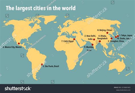World Map With Major Cities World Map 2025 With Countries And Cities