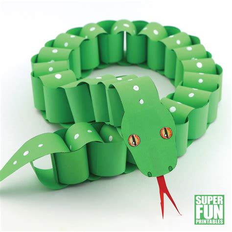 Image result for Paper Chain Snake Craft