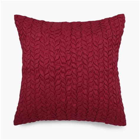 Buy Moksha Solid Smocked Filled Cushion from Home Centre at just INR 1299.0