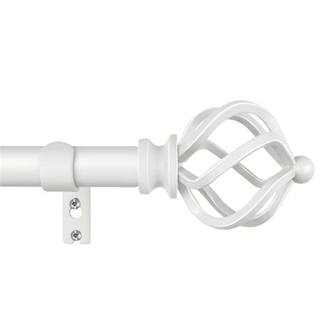 Amazon.com: KAMANINA White Curtain Rods for Windows 48 to 84 Inch ...