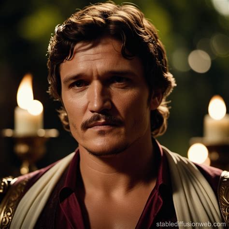 pedro pascal bodybuilder shirtless hairy chest full body in bed Prompts ...
