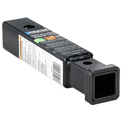REESE, 10 in Overall Lg, 2 in Overall Wd, Hitch Receiver Adapter ...