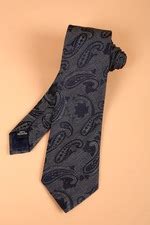 Van Heusen Ties and Bow Ties, Men Navy Embroidered Formal Tie for ...