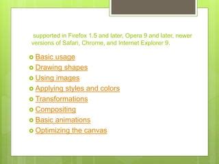 HTML5 Canvas Demo 的图像结果
