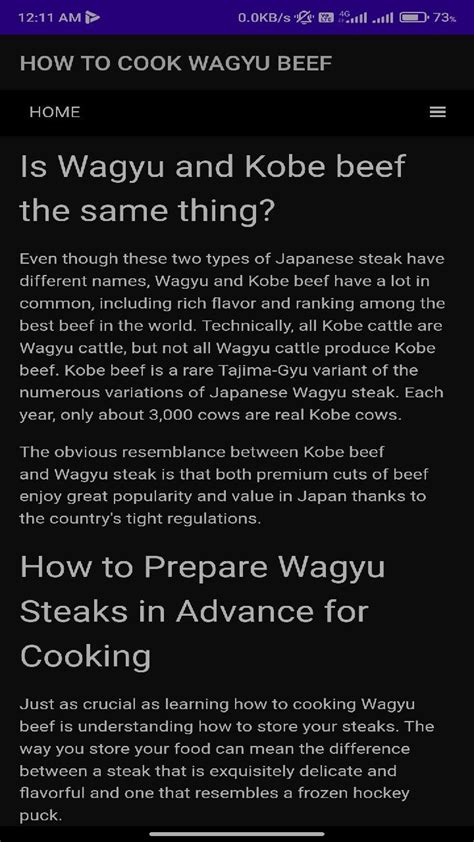 BEST WAY TO COOK WAGYU BEEF - App on Amazon Appstore