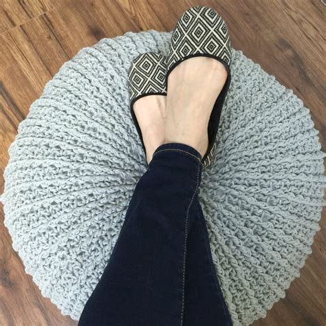 Free Crochet Floor Pouf Tutorial - MJ's off the Hook Designs