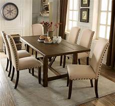 Dining Room Furniture by Brentford Rustic Walnut Rectangular Dining Room Set From Dining Room Furniture