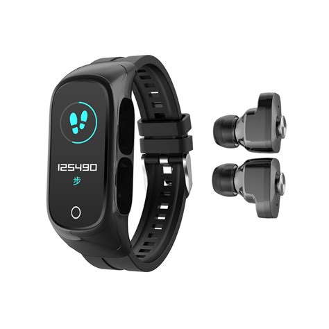 Buy 2-In-1 Smart Watch TWS Earbuds Fitness True Wireless Bluetooth 5.0 ...