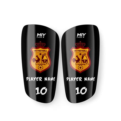 CM Football Academy Personalised Shin Pads | Custom Shin Guards – MIY ...