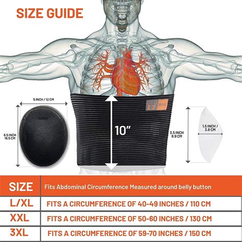 Plus Size Umbilical Hernia Support Belt I Pain and Discomfort Relief from Umbilical, Navel ...