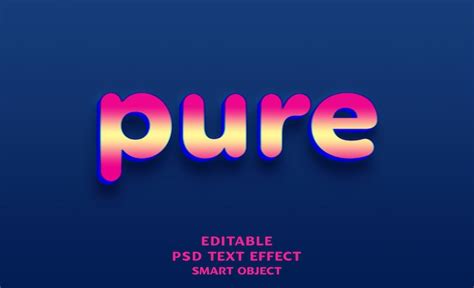 Gradent text effect PSD, High Quality Free PSD Templates for Download ...