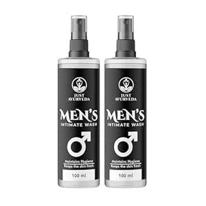 Just Ayurveda Men's Intimate Wash, 100ml, Skin Fresh Spray (Pack 2 ...