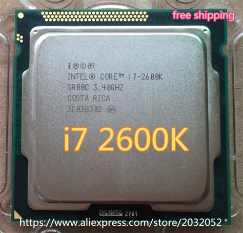 Intel Core i7 2600K 8M/3.4G/95W Quad Core Processor 5GT/s SR00C LGA ...