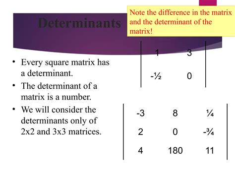 Matrices & Determinants PPT , THIS INCLUDE HOW TO SOLVE MATRIX AND ...