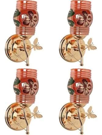 Somil Modern Design Colorful Golden Metal Wall Lamp with Hand Decorated ...