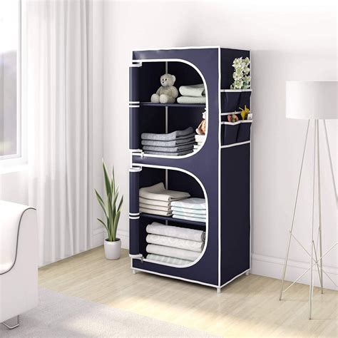 AYSIS 4 Layer Fancy and Portable Foldable Collapsible Closet/Cabinet ...