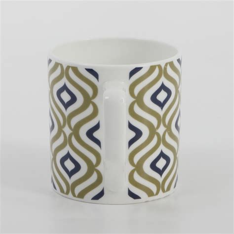 Buy Mandarin Botanica Set of 6 Bone China Printed Coffee Mugs - 230ml ...