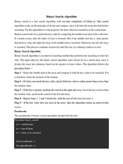 Binary search algorithm Binary Search Tutorial 的图像结果