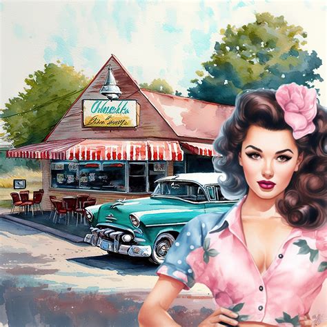 1950 Pin-Up Girl Poster Free Stock Photo - Public Domain Pictures