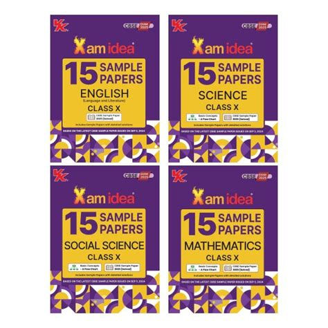15 Sample Papers Bundle Set of 4 Books (Social Science, Science ...