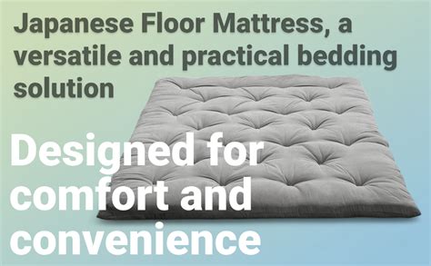 IMSMARTMART Mattress Japanese Floor Mattress Folding Roll Up Bed Topper ...