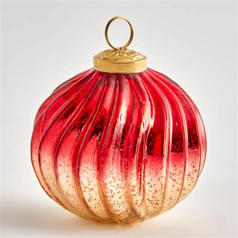 Buy Carols Red & Gold Ombre Glass Fragrant Decor Ornament - 10x8.5cm ...
