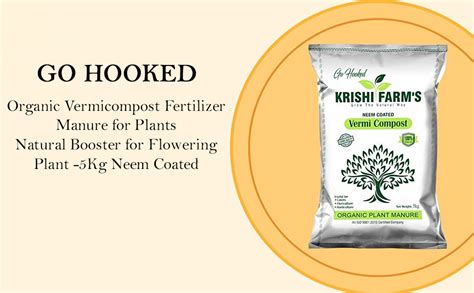 Go Hooked Organic Vermicompost Fertilizer Manure for Plants | Organic ...