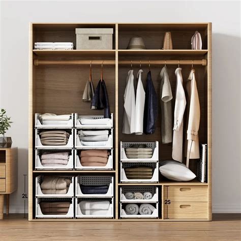 Organizers - Stackable Wardrobe Storage Box Folding Stackable Wardrobe ...