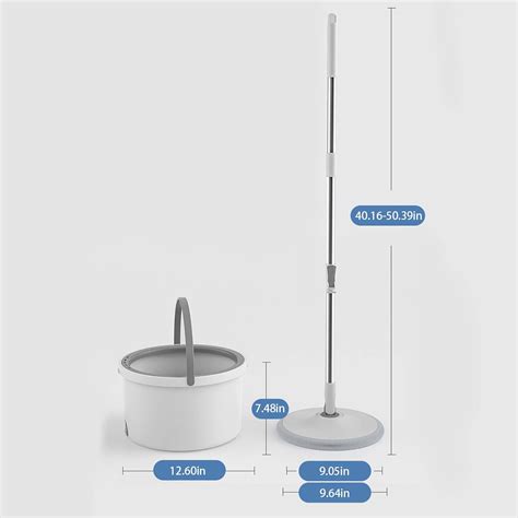 Buy LebonYard Spin Mop and Bucket with Wringer Set - Self Separation ...