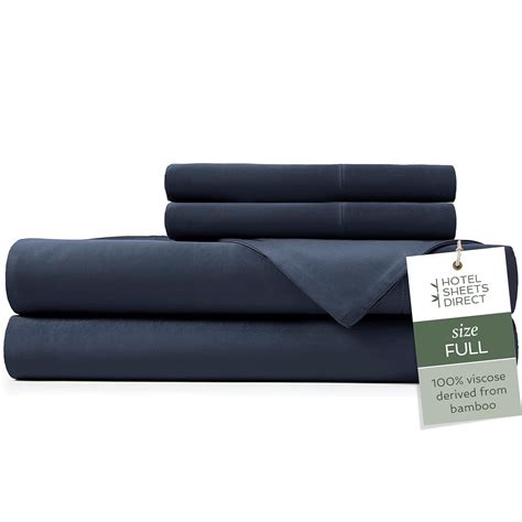 Buy Hotel Sheets Direct 100% Bamboo Bed Sheet Set - 4 Piece Set Fitted ...