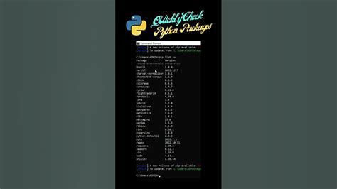 Image result for What Is Command to Check Python Package List in Cmd Prompt