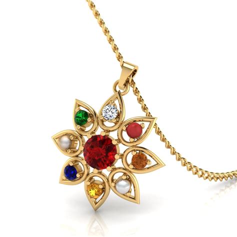 The Stella Navratna Gold Pendant – iskiuski.com