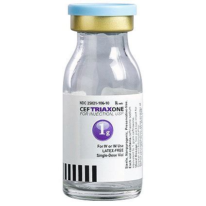Ceftriaxone, 1g Vial | Bound Tree