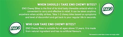 ENO CHEWY BITES: Tasty Chewable Antacid for Gentle & Effective relief ...