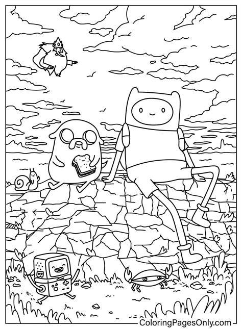 Adventure Time Color Pages 的图像结果