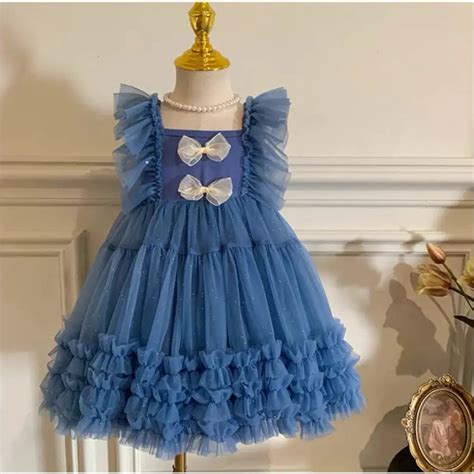 Girls Ruffled Frill Party Dress – TrendyKid