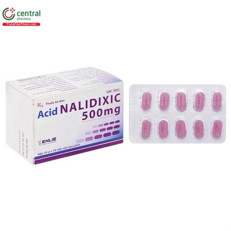 Thuốc Acid Nalidixic 500mg Enlie điều trị nhiễm khuẩn đường tiết niệu