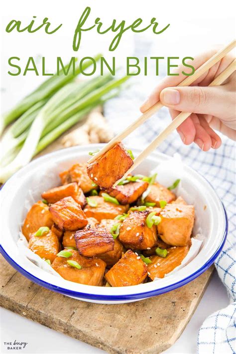 Air Fryer Salmon Bites - The Busy Baker