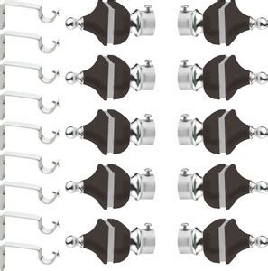Hip Silver, Grey Rod Rail Bracket, Curtain Knobs Metal Price in India ...