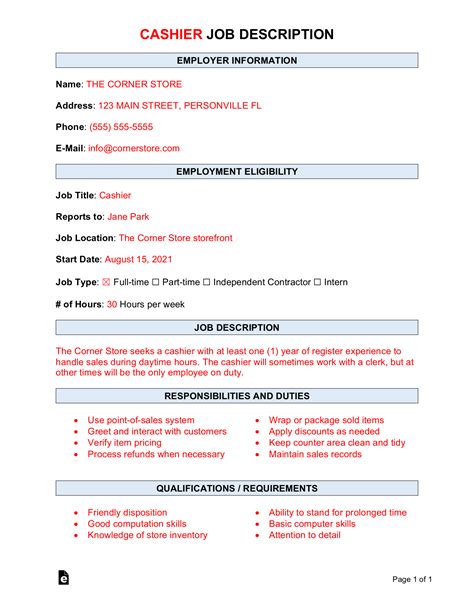 Walmart Front End Cashier Job Description - Surveys Hyatt