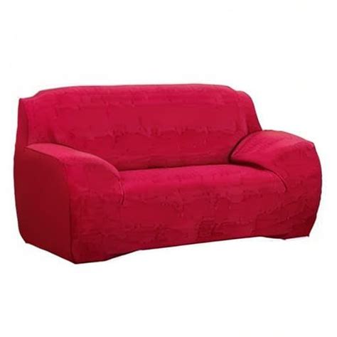 Polyester Solid Universal Sofa Cover (Red) – House of quirk