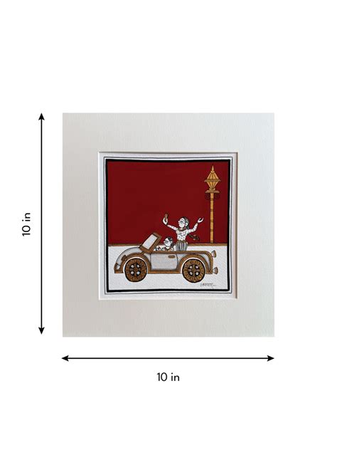 Buy The Carefree Car Drive in Phad painting Online