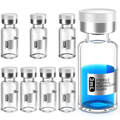 Biomed Solutions Empty Sterile Vial Sealed with Butyl Rubber Stopper ...