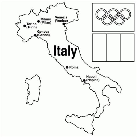 Printable Map Italy 的图像结果