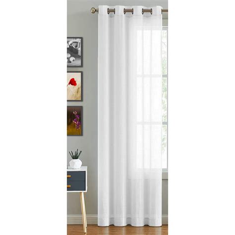 Buy HOMEMONDE Door 7 Feet Curtains with Grommet Cotton Sheer ...