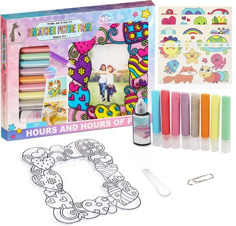 Buy Suncatcher Picture Frame Painting Kit for Kids, Picture Frame ...