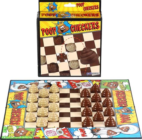 Buy Poop Game for Kids, Poop Checkers Game, Poo Gag Gift Board Game ...