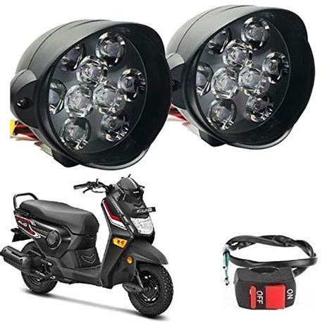 Bikers World 9 Led G3 Bike Led Lights Fogg Lamps Driving Headlights ...