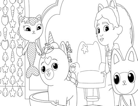 Gabby's Dollhouse Coloriage | Chtoby Pomnili