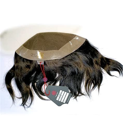 Dura Hair 100% Human Hair System for Men. Natural Black Straight Hair ...